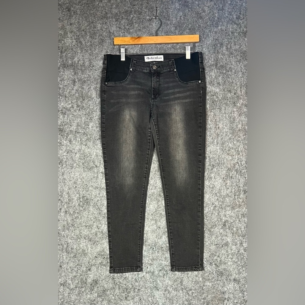 Bohemian Traders Skinny Jeans Black Charcoal Size 28x27